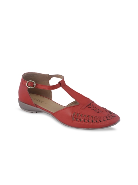 

Khadims Women Red Solid Flats