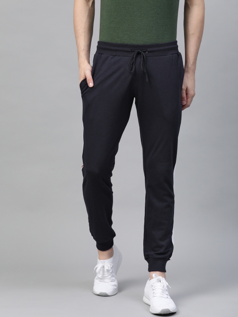 

Mast & Harbour Men Navy Solid Joggers, Navy blue