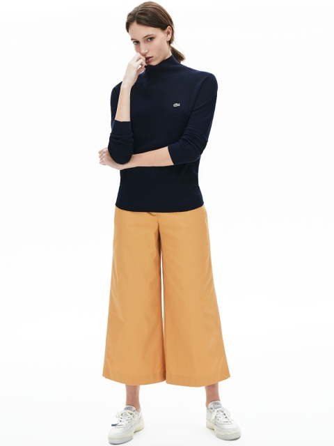 

Lacoste Women Navy Blue Solid Pullover Sweater