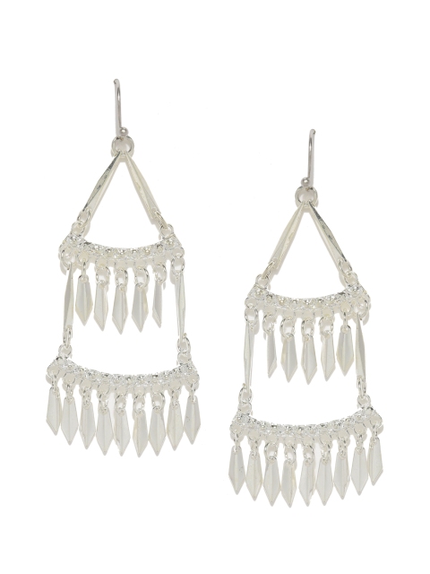 

Ayesha Oxidised Silver-Toned Drop Earrings