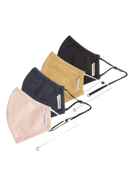 

Roadster Women Pack of 4 Reusable 3-Ply Solid Anti-Microbial Outdoor Masks, Multi