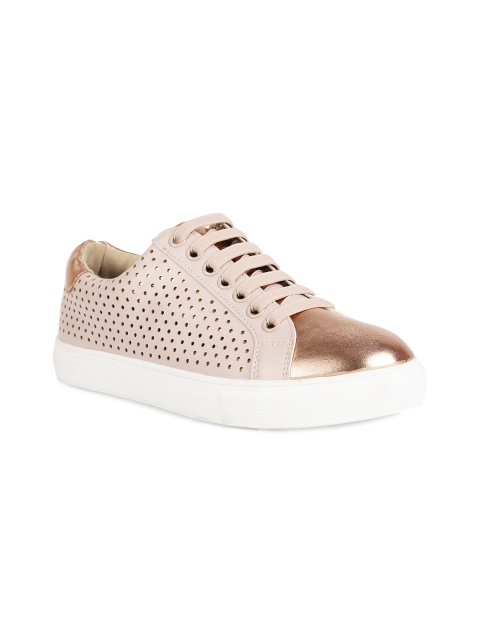 

Rocia Women Champagne & Pink Slip-On Sneakers