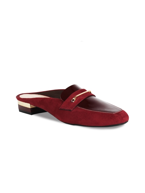 

Rocia Women Burgundy Solid Mule Comfort Heels