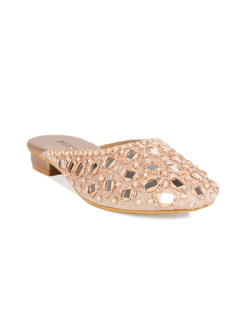

Rocia Women Champagne Embellished Mules