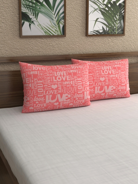 

My Room Set of 2 Pink Abstract 210TC Pillow Covers