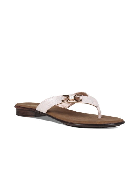 

Rocia Women White Embellished Open Toe Flats