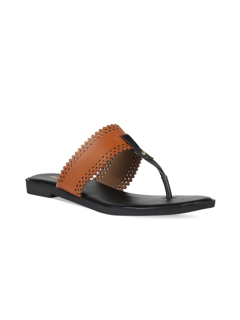 

Rocia Women Tan Brown Solid Open Toe Flats