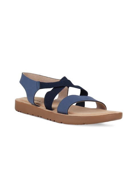 

Rocia Women Blue & Black Colourblocked Open Toe Flats