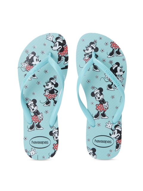 

Havaianas Women Blue & Black Mickey Mouse Printed Thong Flip-Flops