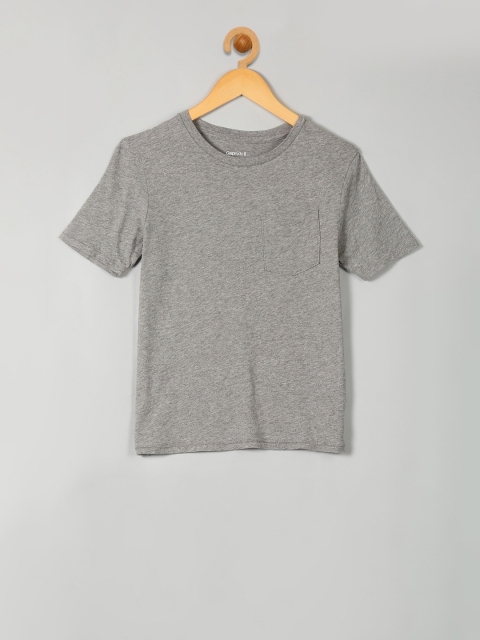 

GAP Boys Grey Solid Pocket Tee