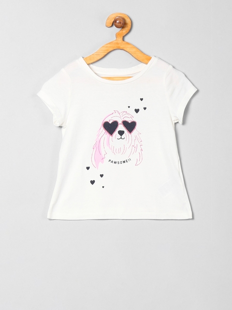 

GAP Baby White Graphic Print T-Shirt