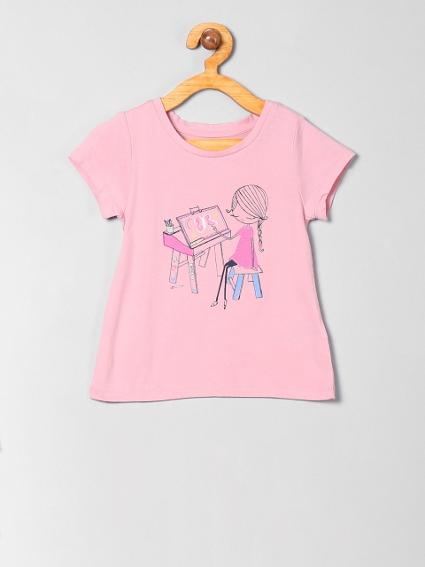 

GAP Boys Pink Printed Round Neck T-shirt