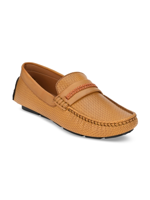

Provogue Men Tan Brown Perforations Loafers