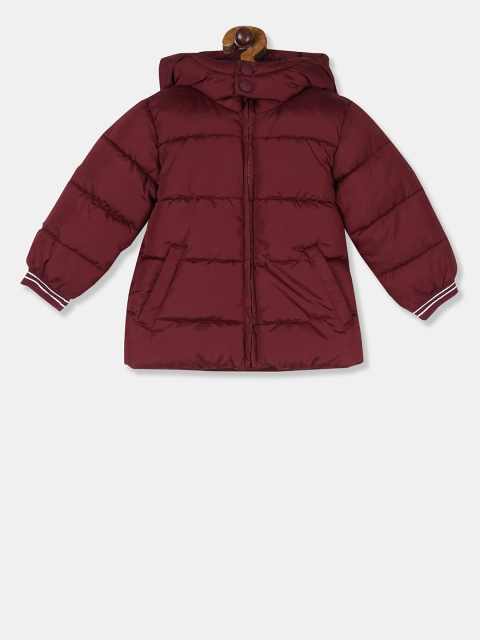 

GAP Boys Maroon Solid Padded Jacket