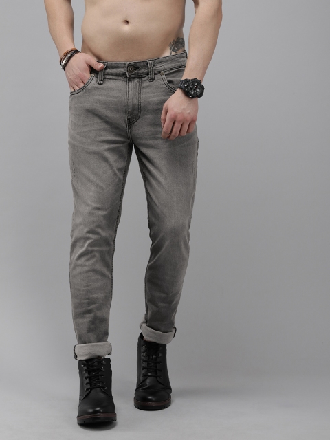 

Roadster Men Black Slim Fit Mid Rise Light Fade Stretchable Jeans