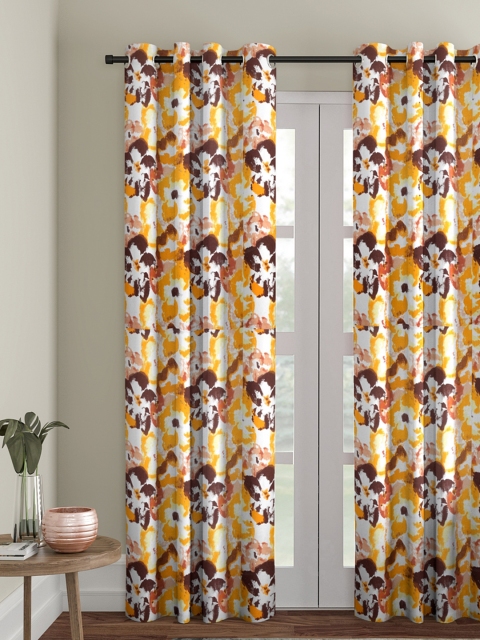 

Soumya Yellow Single Door Curtain
