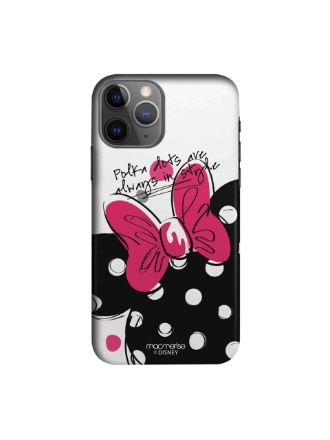 

macmerise White & Black Polka Minnie iPhone 11 Pro Max Case Cover