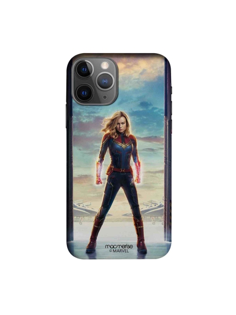 

macmerise Blue & Red Captain Marvel Poster iPhone 11 Pro Max Case