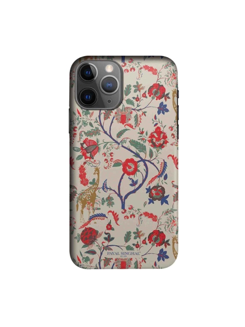 

macmerise Pink & Red Payal Singhal Giraffe Print iPhone 11 Pro Max Case