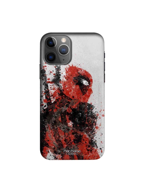 

macmerise Grey & Red Pool Strokes iPhone 11 Pro Max Case
