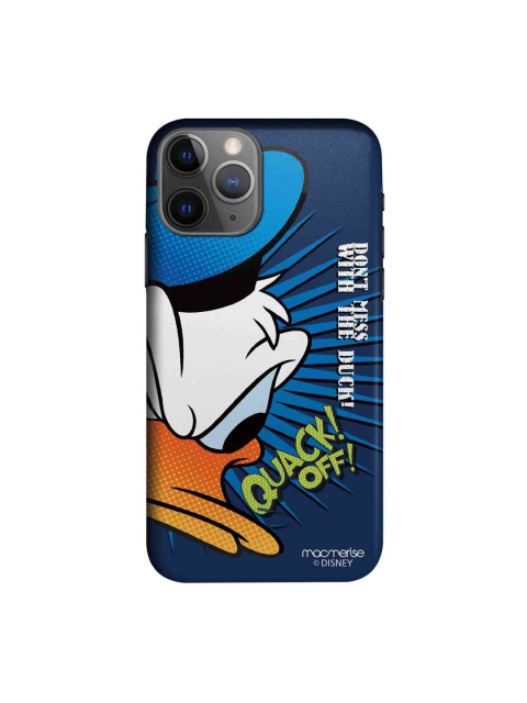 

macmerise Blue & White Quack Off Printed iPhone 11 Pro Max Case