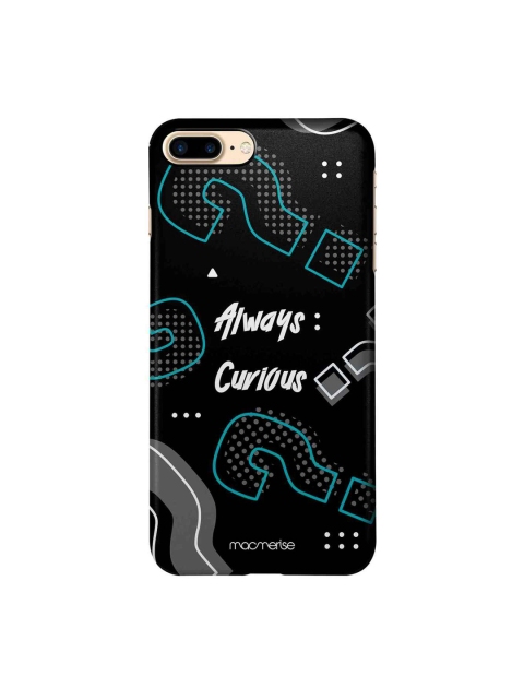 

macmerise Black & Blue Always Curious Printed iPhone 7 Plus Case