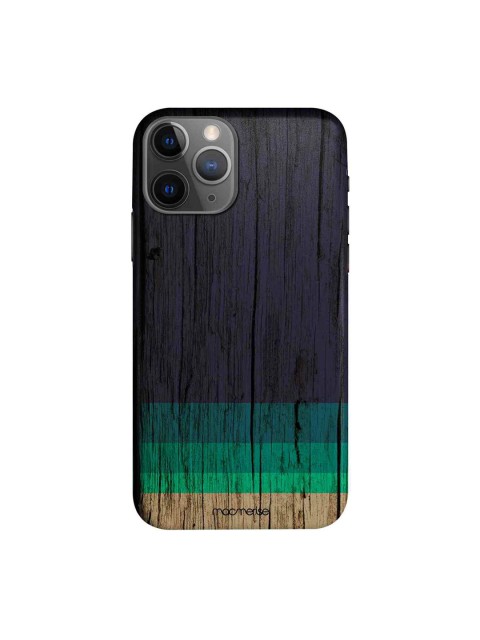 

macmerise Black & Blue Wood Stripes iPhone 11 Pro Max Case