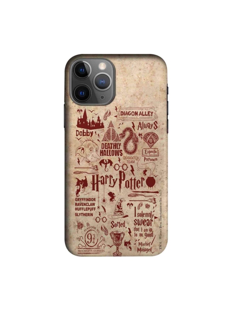 

macmerise Beige & Red Harry Potter Infographic iPhone 11 Pro Max Case
