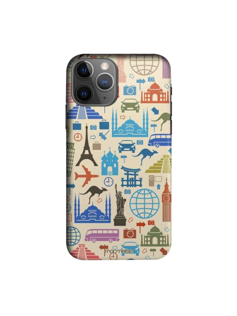 

macmerise Beige & Blue Travel Lover iPhone 11 Pro Max Case