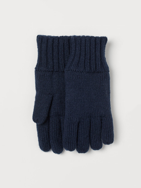 

H&M Boys Navy Blue Lined Gloves