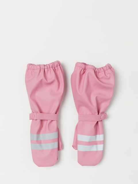 

H&M Girls Pink Fleece-Lined Rain Mittens