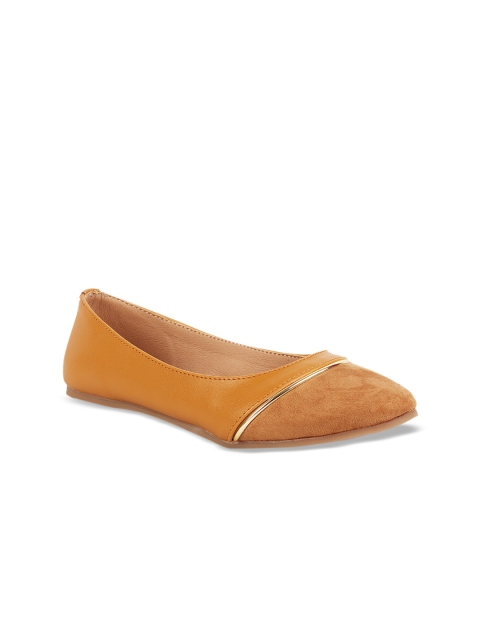 

Rocia Tan Brown Solid Ballerinas