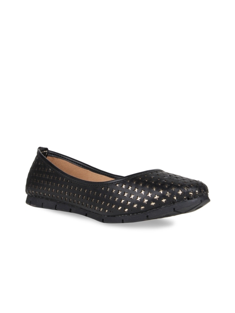 

Rocia Women Black Textured Ballerinas