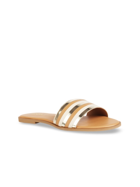 

Rocia Women Beige Colourblocked Open Toe Flats