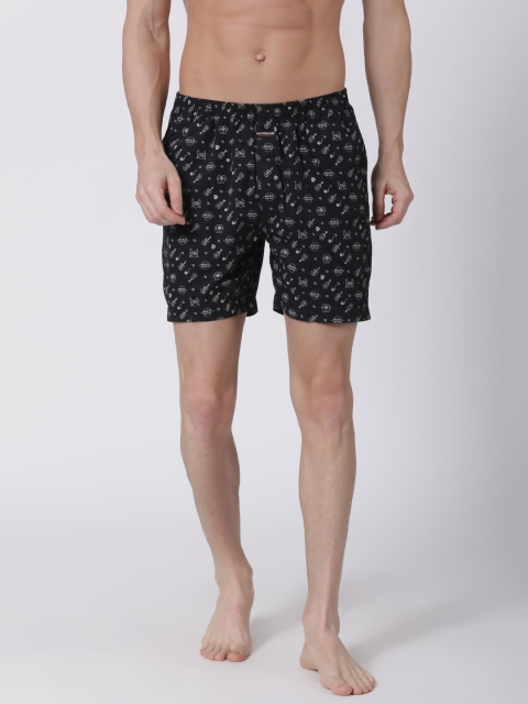 

Macroman M-Series Men Leisures Black Boxers ML714