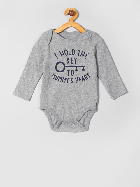 

GAP Baby Grey Printed Bodysuit