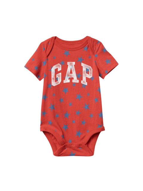 

GAP Infants Boys Red Americana Logo Bodysuit