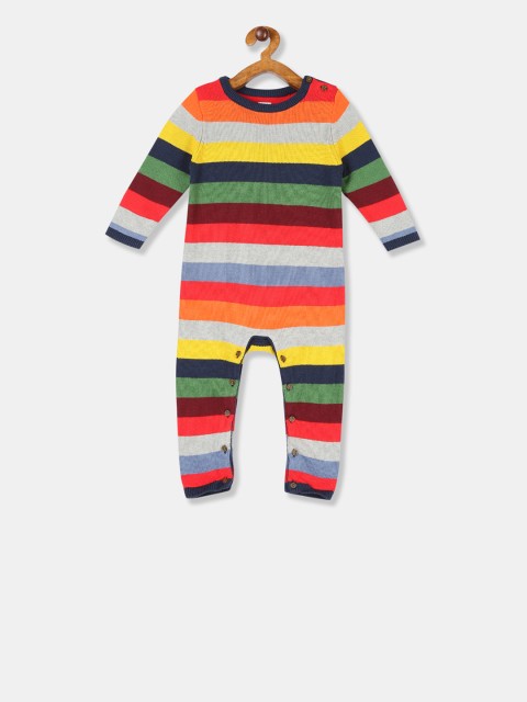 

GAP Infant Boys Multicoloured Striped Rompers, Multi