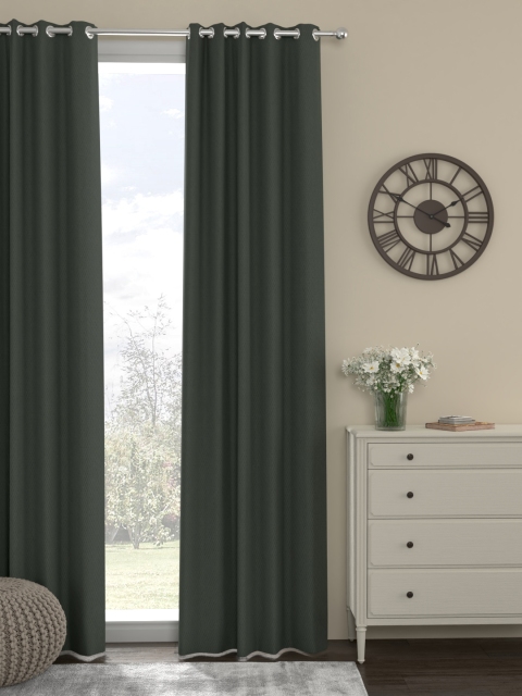 

ROSARA HOME Grey Single Door Curtain