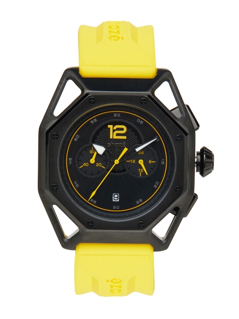 

shaze Men Black Analogue Watch FGK0610