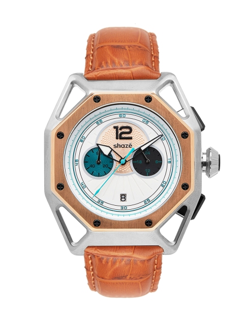 

shaze Men Brown Analogue Watch FGK0606
