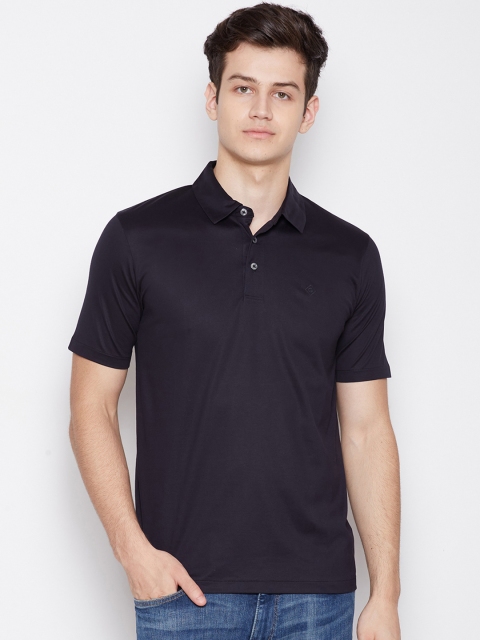

GANT Men Black Solid Polo Collar T-shirt
