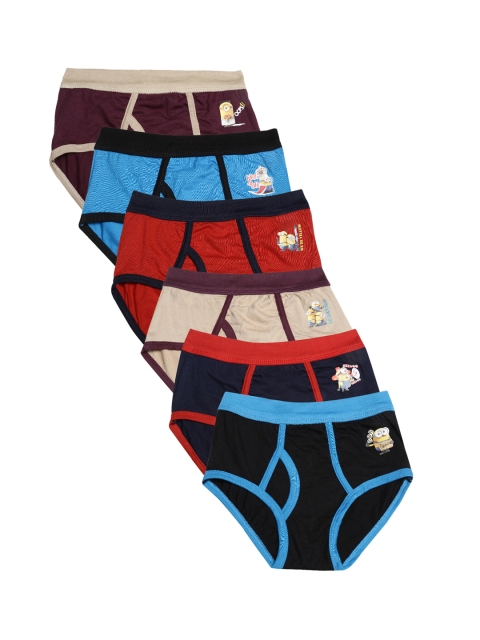 

Red Rose Boys Pack of 6 Assorted Basic Briefs JRNO30CL-20