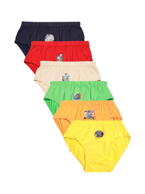 

Red Rose Boys Pack of 6 Assorted Basic Briefs JRNO19DC-ASSORTED-30
