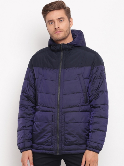 

GANT Men Navy Blue Solid Puffer Jacket