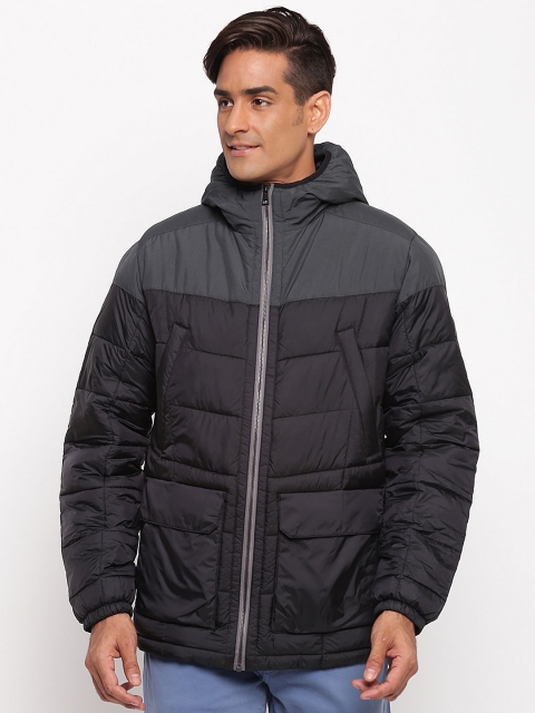 

GANT Men Black Colourblocked Puffer Jacket