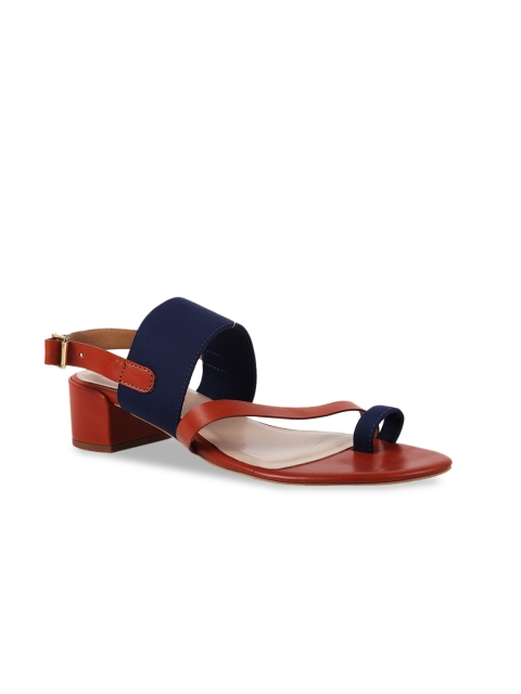 

Rocia Women Tan Brown & Blue Colourblocked Heels