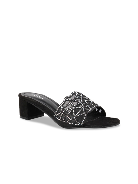 

Rocia Women Black Embellished Heels