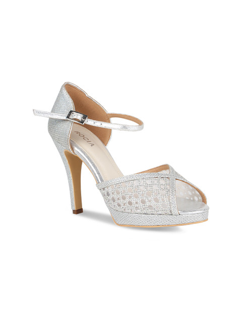 

Rocia Women Silver-Toned Embellished Stilettos