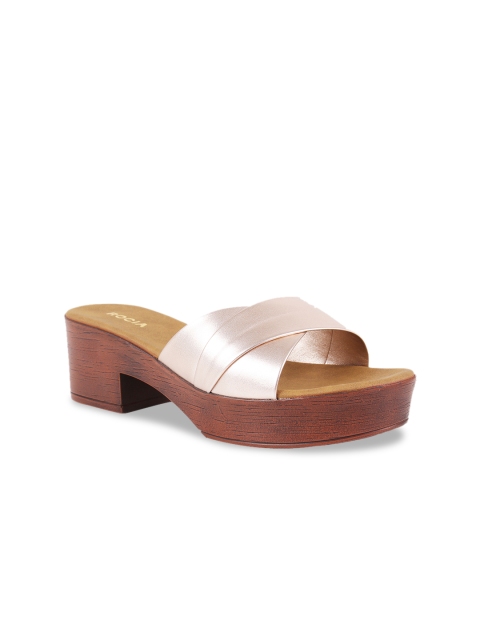 

Rocia Women Beige Solid Block Heels